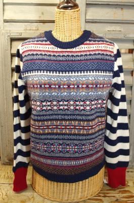 Sweater, Pullover Stobo Navy Reflection von Eribé of Scotland